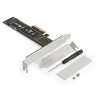 Переходник EXEGATE EXE-570 (M.2 M key -> PCI-E x4 v3.0 для установки SSD 2230/2242/2260/2280/22110 M.2 M key в слот PCI-E x4) EX300629RUS
